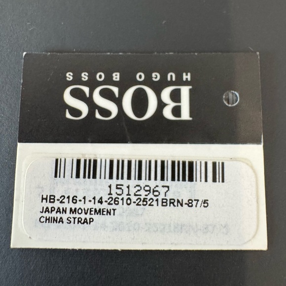 Hugo Boss Classico Silver Rectangle Dial Brown Leather Men’s Watch 1512967 - Picture 12 of 13